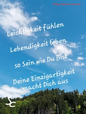Leichtigkeit fühlen, Lebendigkeit leben 