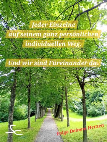 Jeder Einzelne auf seinem persönlichen individuellen Weg