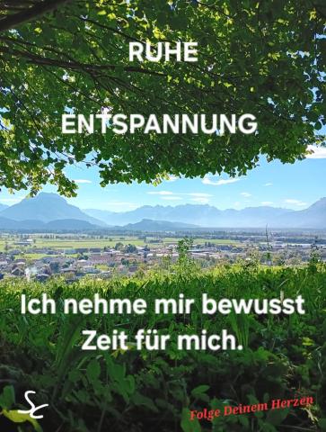 Ich nehme mir bewusst Zeit für mich