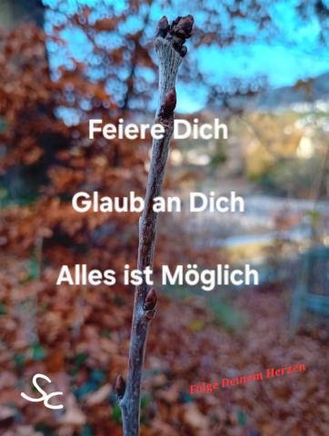 Feiere Dich und Glaub an Dich